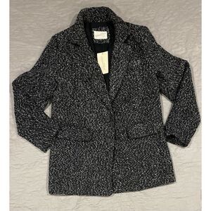 Universal Thread XS Coat Tweed Black New